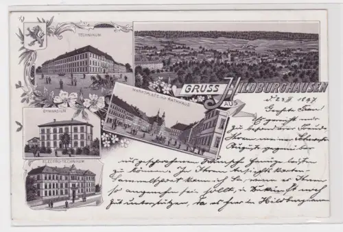 55182 Mehrbild Ak Gruss aus Hildburghausen. 1897