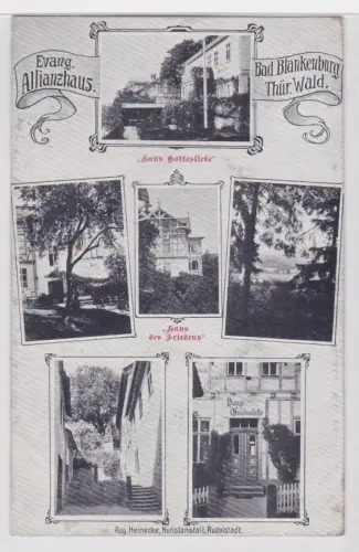 908693 Mehrbild Ak Evang. Allianzhaus. Bad Blankenburg Thür. Wald. 1919