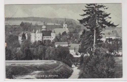 908831  Ak Schleusingen Schloss u. Kirche. 1911
