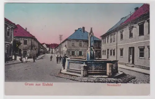 908688 Ak Gruss aus Eisfeld. Neumarkt. 1907