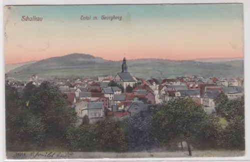 908689 Ak Schalkau Total m. Georgberg. 1912