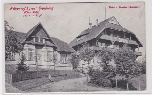 908691 Ak Höhenluftkurort Gehlberg(Thür.Wald)750 m.ü.d.M.Hotel u.Penzion„Daheim"