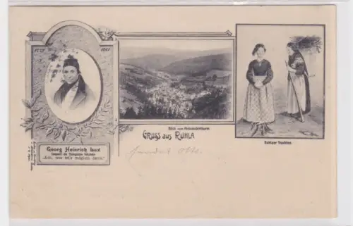 908700 Mehrbild Ak GRUSS aus RUHLA. 1906