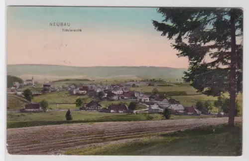 908704 Ak NEUBAU Totalansicht. 1924