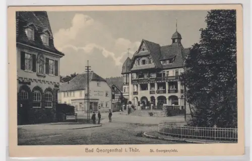 908706 Ak Bad Georgenthal i. Thür. St. Georgenplatz. um 1930