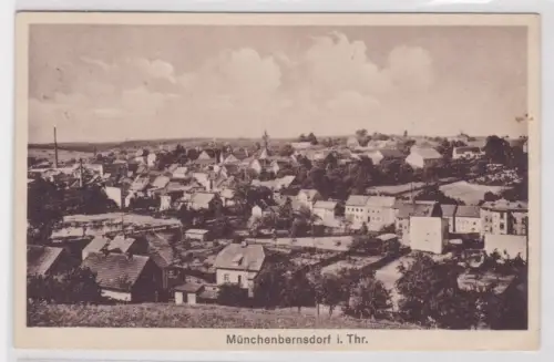 908711 Ak Münchenbernsdorf in Thüringen. Totalansicht. 1932
