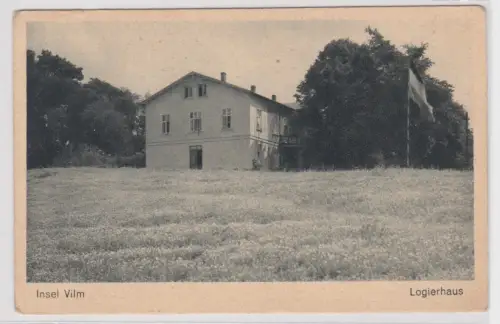 38486 Ak Insel Vilm bei Lauterbach auf Rügen. Logierhaus. um 1930