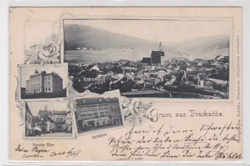905051 Mehrbild Ak Gruss aus Prachatitz. um 1900