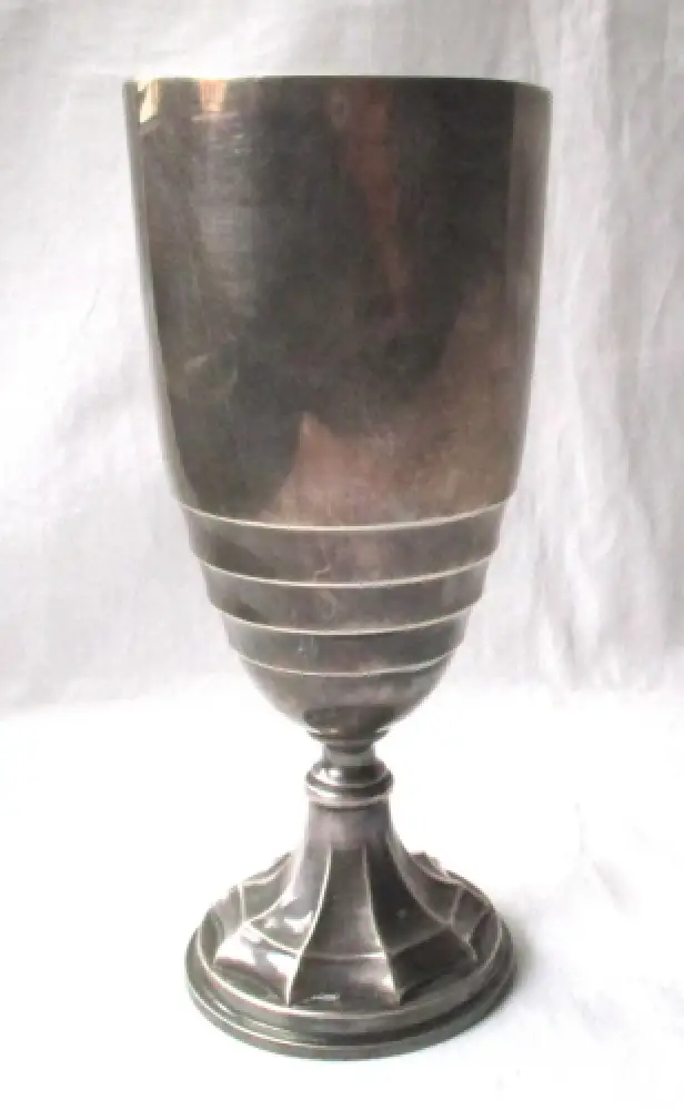 835er Silber Pokal Becher Ehrenpreis Meisterpunze Emil Lettré (111335) 0