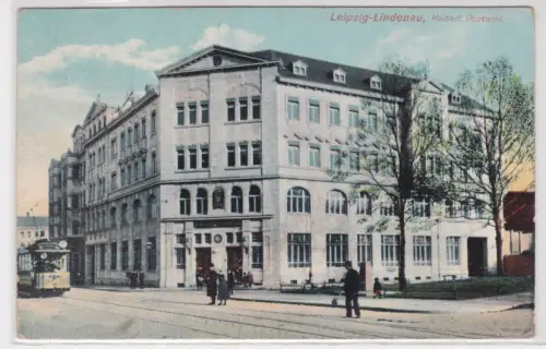 51430 Ak Leipzig-Lindenau, Kaiserl. Postamt. 1913