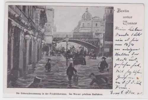 47673 Ak Berlin unter Wasser. 1902