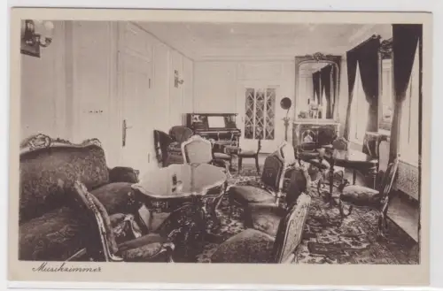 908884 Ak Bad Frankenhausen - Haus "Hoheneck" Musikzimmer um 1920