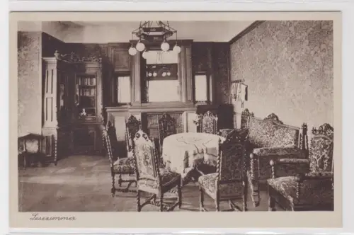 908885 Ak Bad Frankenhausen - Haus "Hoheneck" Lesezimmer um 1920