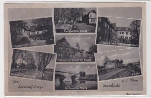 908888 Mehrbild Ak Das Tausendjährige Barchfeld a.d. Werra - Schloß, Bahnhof usw