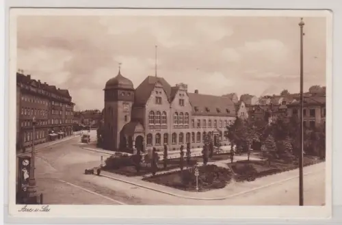 909245 Ak Aue in Sachsen - Partie  am Ernst-Gessner-Platz um 1910