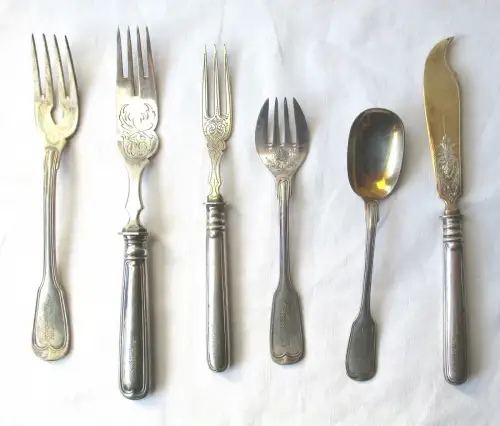 Prachtvolles 800er Silber Besteck-Set Landesregierung Sachsen-Anhalt (100828)