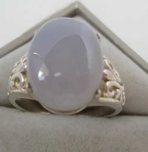 eleganter Damen Ring 925 Sterling Silber mit hellem Edelstein (145248)