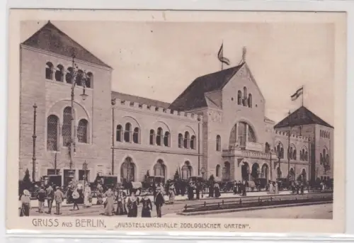 909369 AK GRUSS AUS BERLIN, "AUSSTELLUNGSHALLE ZOOLOGISCHER GARTEN". 1910