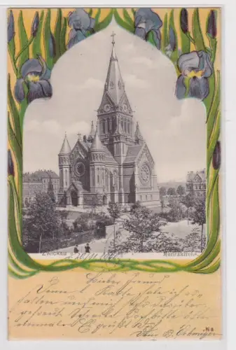 909251 AK Zwickau. Moritzkirche. 1900