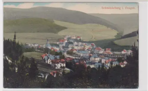 909246 AK Schmiedeberg im Erzgebirge. Totalansicht. 1921