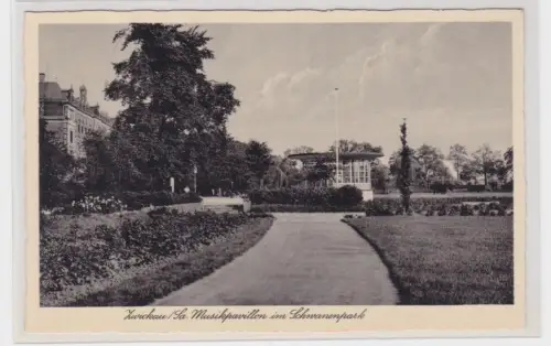 909253 AK Zwickau/Sa. Musikpavillon im Schwanenpark. um 1940
