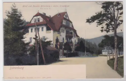 909254 AK Hotel und Pension Bärenburg im sächsischen Erzgebirge.Bärenburg.um1940