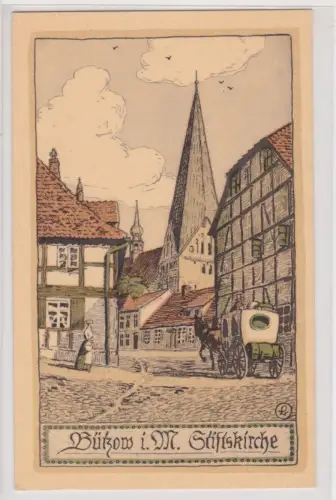 908765   AK Stiftskirche in Bützow (Mecklenburg). um 1940