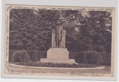 909498 AK Denkmal für Großherzog Carl Alexander. Eisenach. 1918