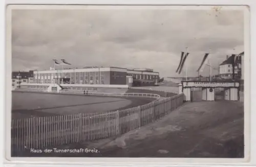 908776  AK Haus der Turnerschaft Greiz. Greiz 1935