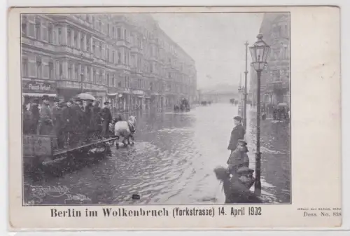 909260 AK Berlin im Wolkenbruch (Yorkstrasse) 14. April 1902. um 1902