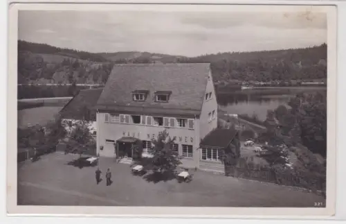 908648 Foto AK Pension und Sommerfrische "Haus Neuhammer", Neu Saaldorf. 1950