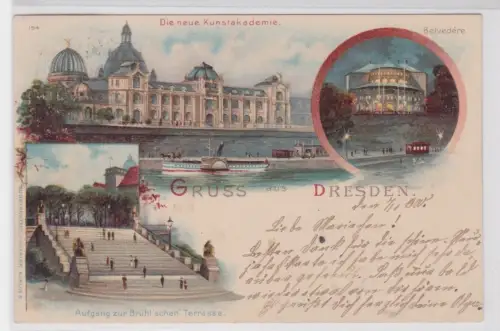 908937 Mehrbild Ak Gruss aus Dresden. 1900