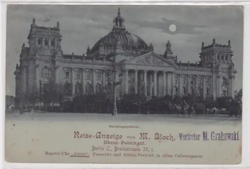 909124 Ak Das Reichstagsgebäude, Sitz des deutschen Parlaments. Berlin, 1898