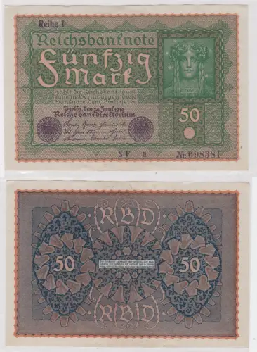 50 Reichsmark Banknote 24.6.1919 Ro.62a Erh.I (105569)
