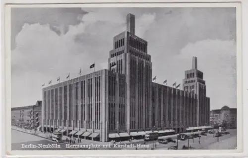 909123 Ak Berlin-Neukölln Hermannplatz mit Karstadt-Haus. 1939