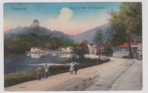 909125 Ak Ziegenrück. Parlie an der Bahnhofstraße. um 1901