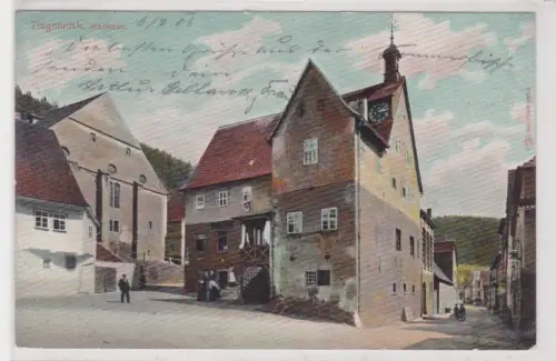909127 Ak Ziegenrück. Rathaus. 1906