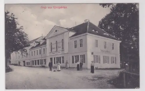 908928 Ak Gruß aus Königsbrück. Gasthof Schützenhaus. 1915
