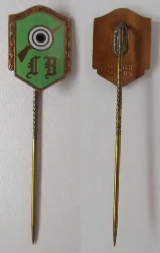 emaillierte Anstecknadel Luftgewehr Bundesschießen LB? (119703)