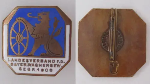 Abzeichen Landesverband für das bayerische Wagnergewerbeverbandes 1908 (105280)