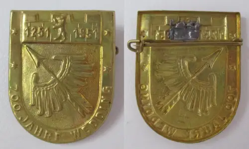 Blech Abzeichen 700 Jahre Wedding 1251-1951 Berlin (102245)