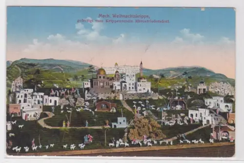 29138 Ak Mech. Weihnachtskrippe, gefertigt vom Krippenverein Ehrenfriedersdorf