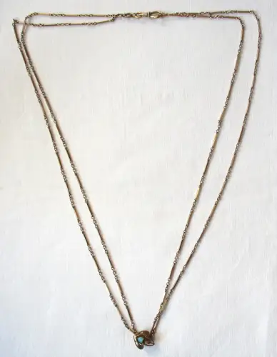 elegante Jugendstil Damen Taschenuhrkette Uhrkette um 1910 (113755)