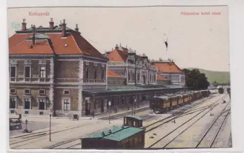 909054 AK Kolozsvár Pályaudvar belső része. um 1930