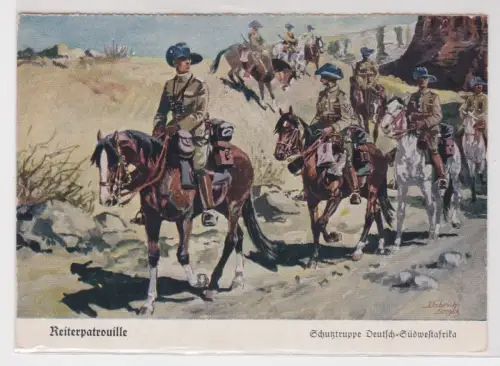 67334AK Reiterpatrouille Schutztruppe Deutsch Süd West Afrika