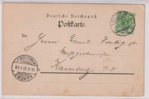 36290 Reklame Ak Bautzen Otto Hausotter Häute- & Fellhandlung 1899