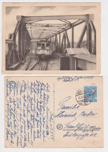 12902 Ak Berlin Gleisdreieck mit Strassenbahn 1949