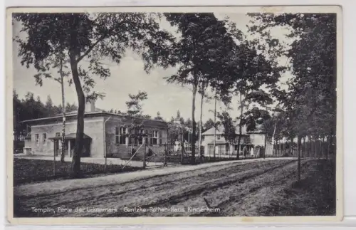 909395 Ak Templin Perle der Uckermark Gentzke Rother Haus Kinderheim 