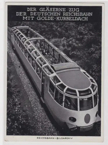 906644 Reklame Ak Traugott Golde A.G.Gera "Der gläserne Zug"