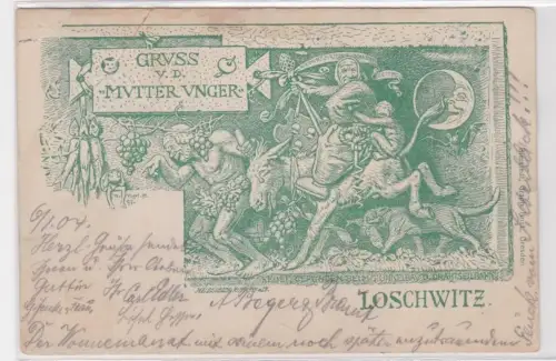 909376 Ak Gruß von der "Mutter Unger" Loschwitz 1904
